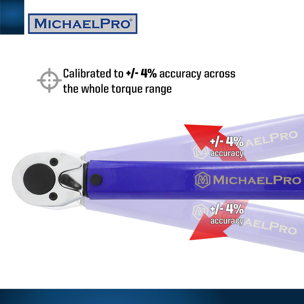 1/2" Drive Click Torque Wrench, 25 – 250 ft-lb (MP001221)