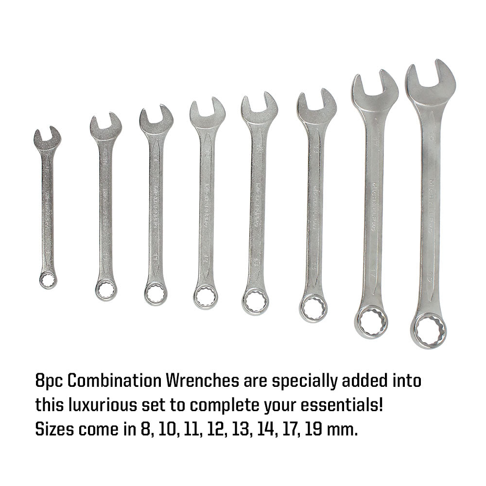 68-Piece 1/4" & 1/2" Dr. 72T Socket Set Metric With Storage Case(MP005016)