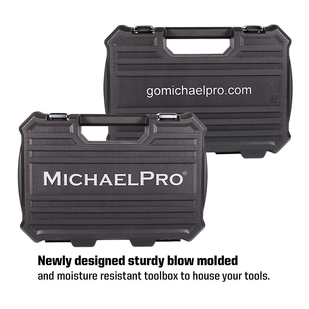 68-Piece 1/4" & 1/2" Dr. 72T Socket Set Metric With Storage Case(MP005016)