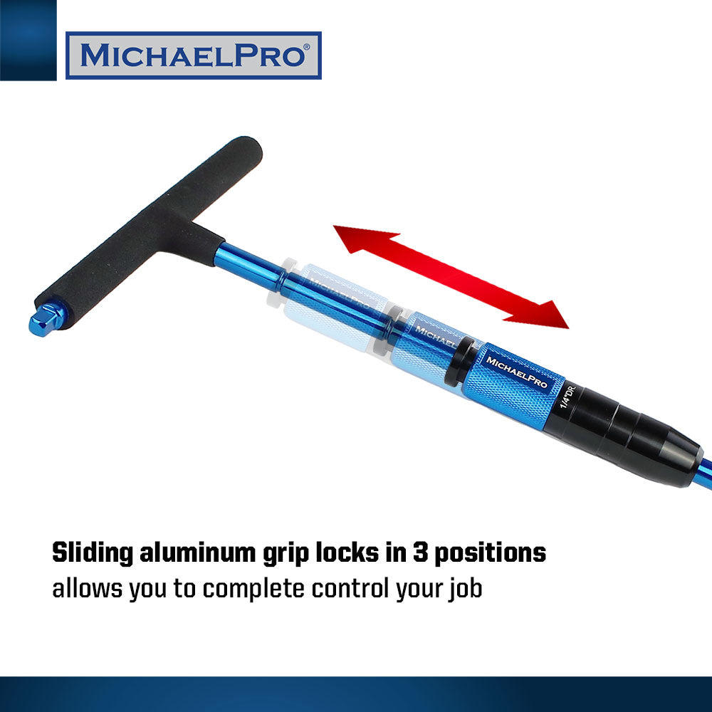 1/4" & 3/8"Dr. 2-Way Speed Adjustable T-Handle Wrench Set Gift Edition (MP009015-XM)