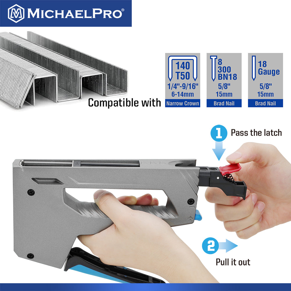Aluminum Tacker/Staple Gun for Heavy Duty Usage (MP013011)