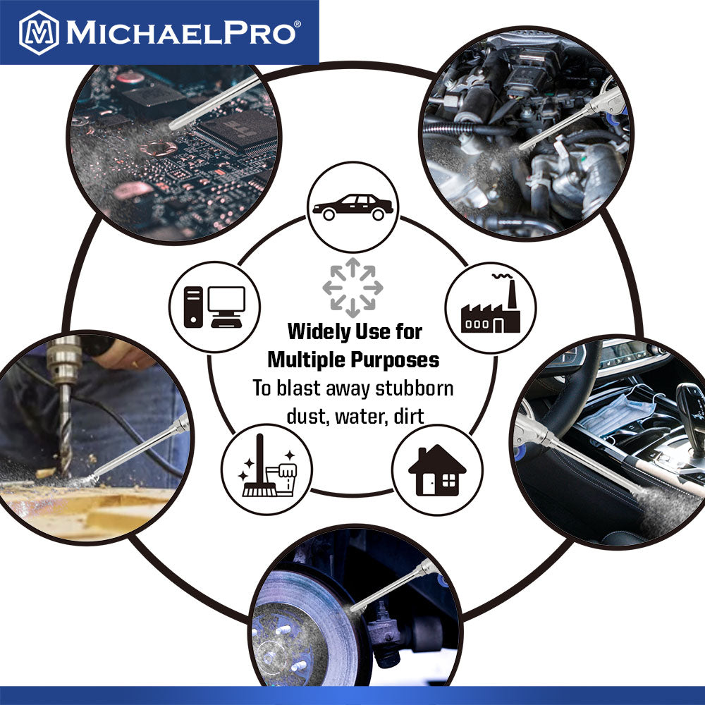 2-Way Air Blow Gun with Extra Long Nozzle (MP019004)