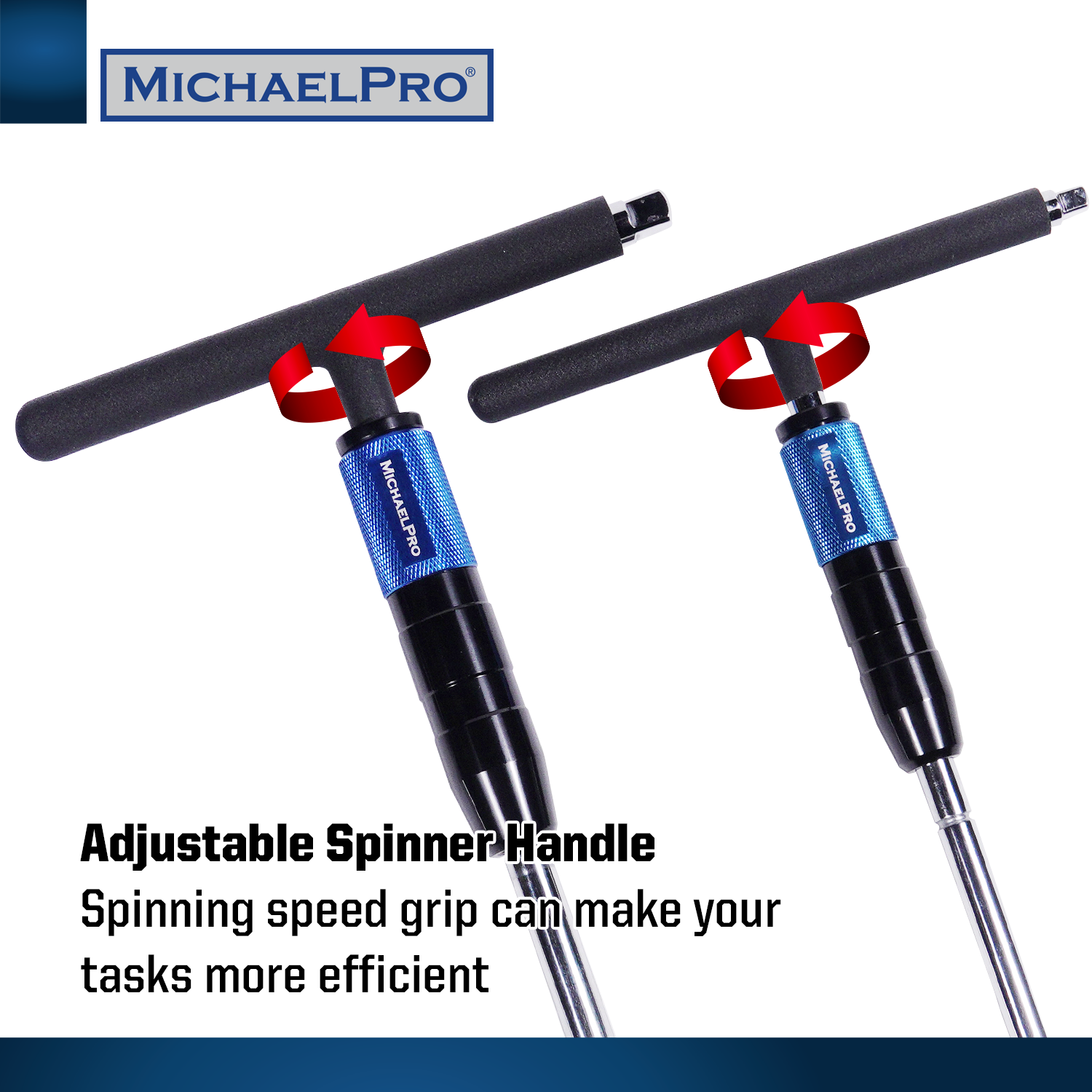 1/4" & 3/8" Drive 2 Way Speed Adjustable T-Handle Wrench Set (MP009015)